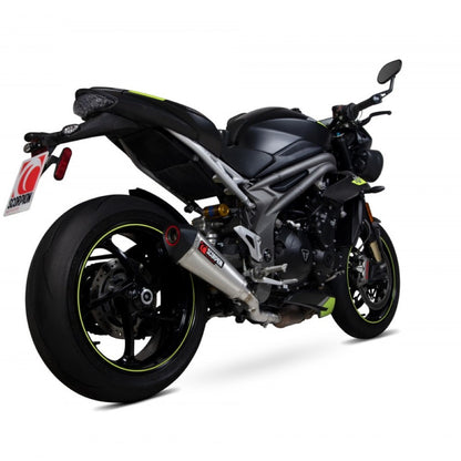 Triumph Speed Triple 1050 18- Serket Taper Brushed Stainless Slip On Exhaust