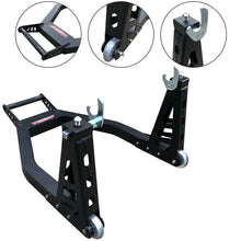 Heavy Duty Rear Alloy Stand Black