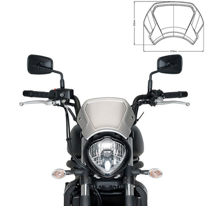 3592P Puig Aluminium Front Plate Silver