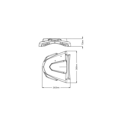 Yamaha XT1200Z Super Tenere 14-22 Puig Front Beak Extender Black