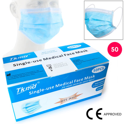 Disposable Medical Face Mask 50 Pieces