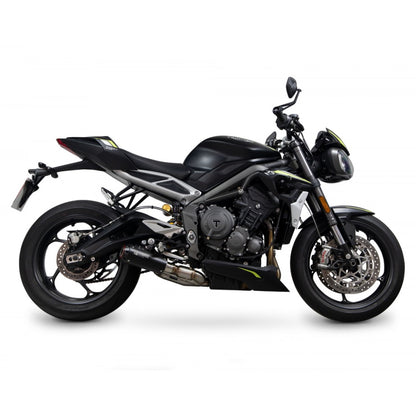 Triumph Street Triple 765 20- Red Power Black Ceramic Slip-on Exhaust