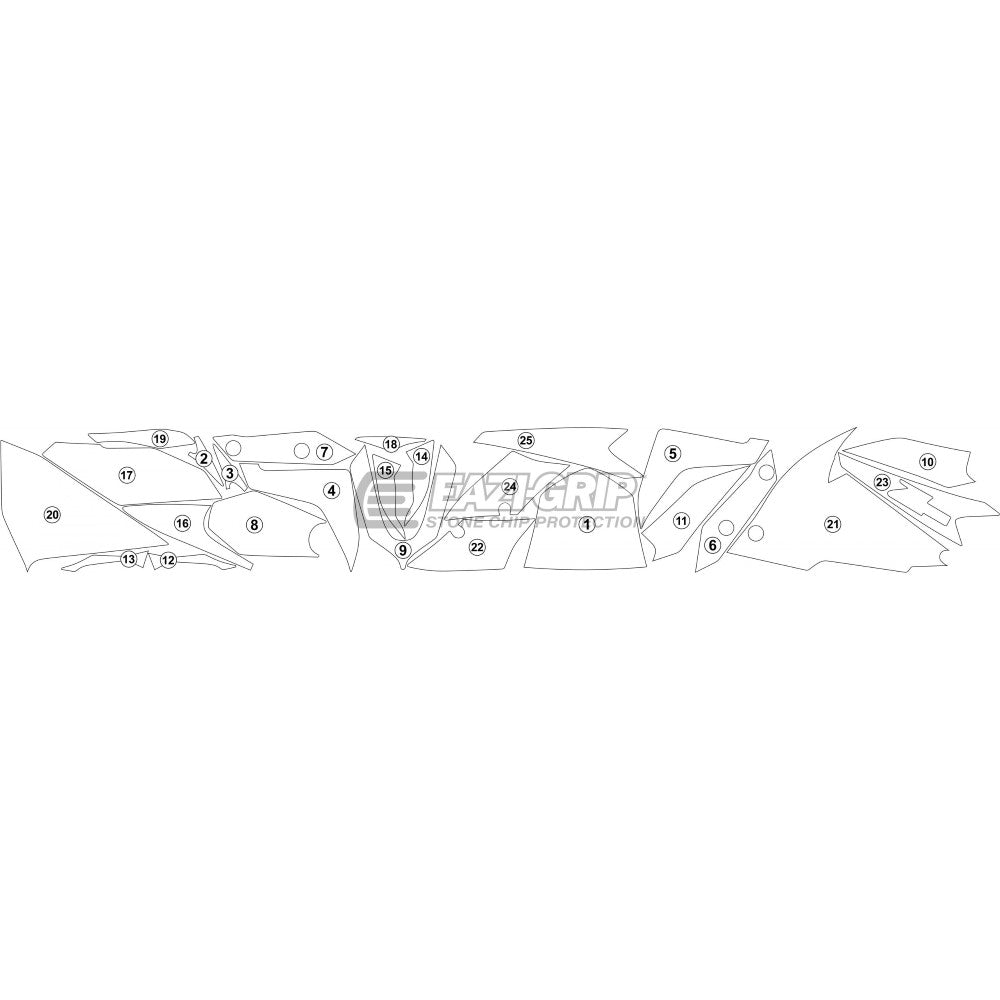 KAWASAKI ZH2 2020> Gloss Eazi-Guard Paint Protection Kit