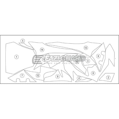KAWASAKI Z900 2020> Matt Eazi-Guard Paint Protection Kit