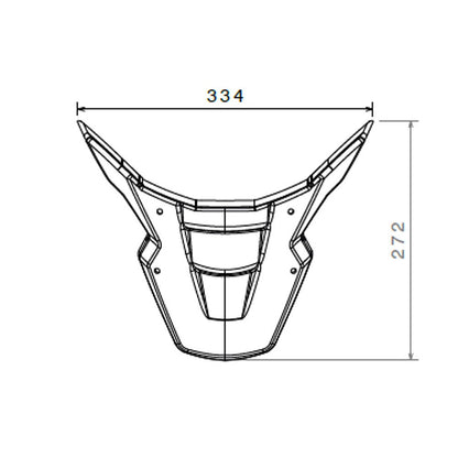 Honda CRF1100 Africa Twin 20-22 Puig Front Beak Extender Black