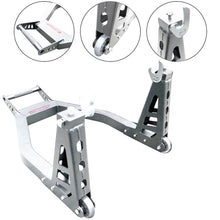 Tech7 Pro Range Heavy Alloy Rear Paddock Stand with V - Hooks
