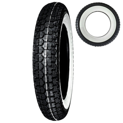 350-10 Cougar Tubed UN-7101 White Wall Universal Tyre