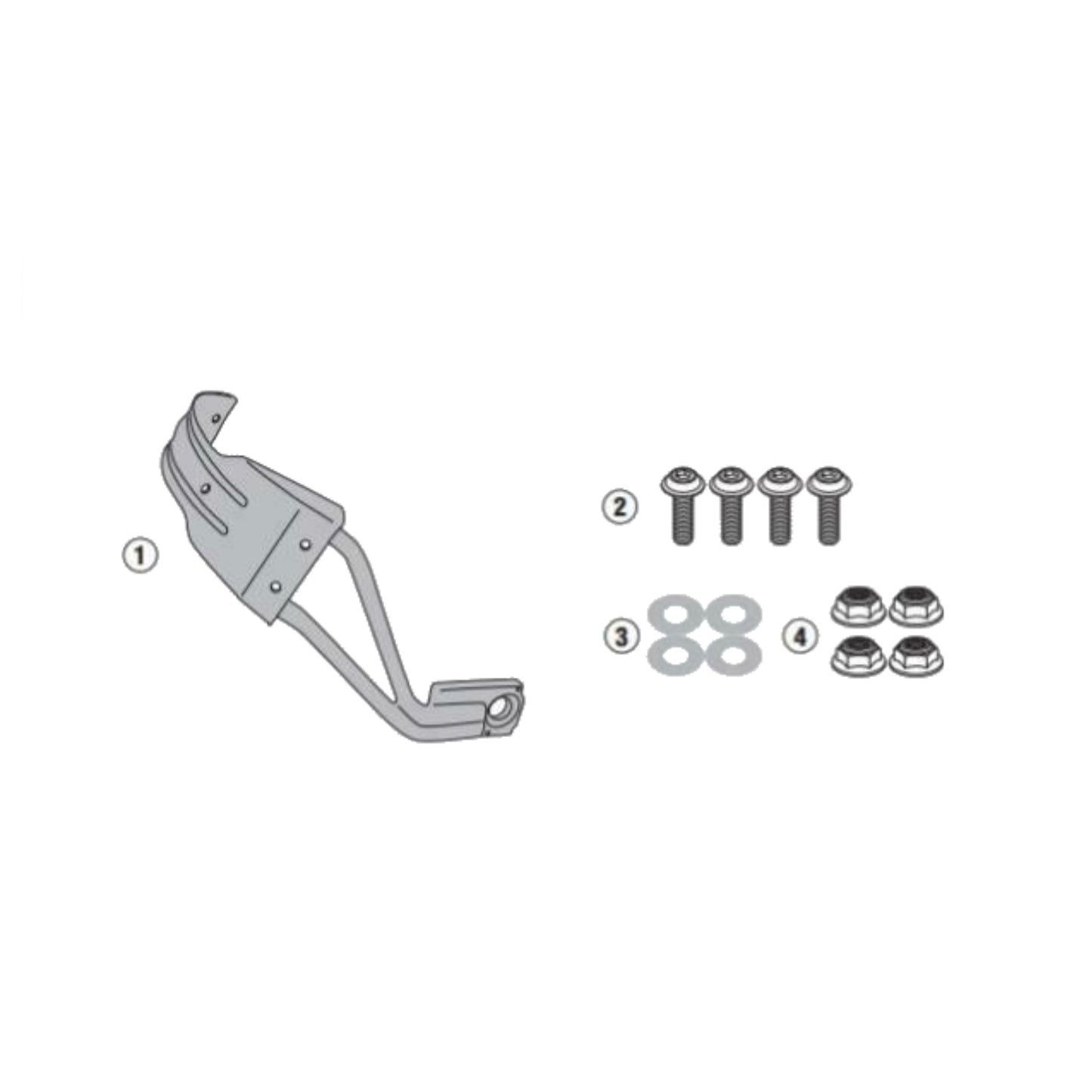 Givi RM7710Kit Kit To Mount Rear Mudflap