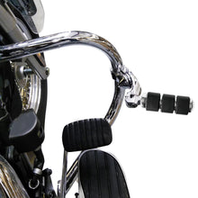 Chrome 1-1/4" Short Angled Highway Foot Pegs & Clamps Harley Touring Motorcycle