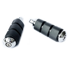 Chrome 1-1/4" Short Angled Highway Foot Pegs & Clamps Harley Touring Motorcycle