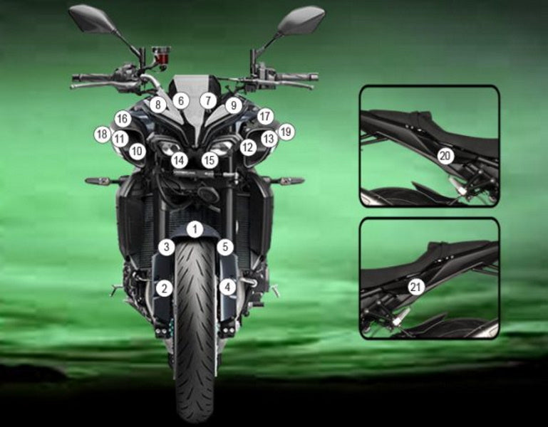 Yamaha MT-10/MT-10 SP 2022 Matte Paint Protection Kit
