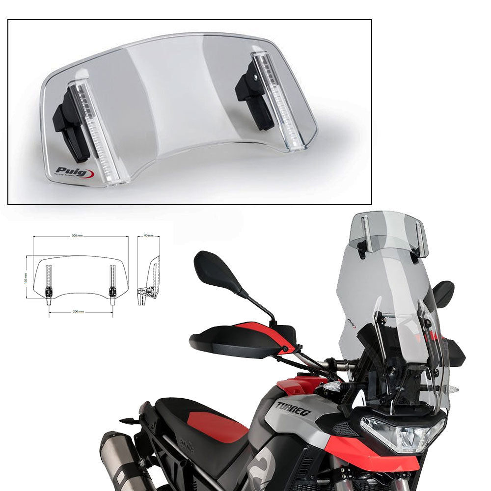 Puig Adjustable Screw-On Visor 2.0 L/T