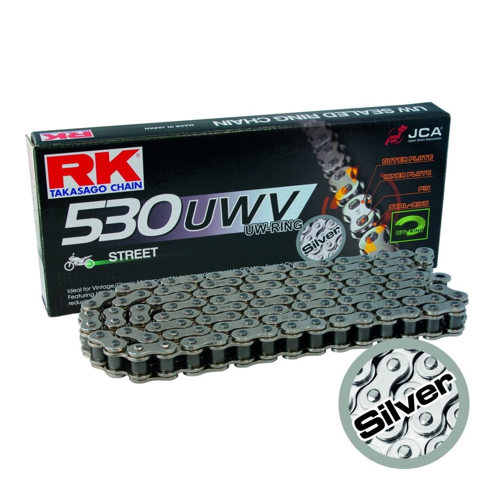 GP530UWVx100 Silver X-Ring RK Chain