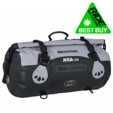 Oxford Aqua T-50 Roll Bag Grey Black