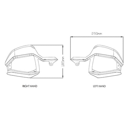 Honda X-Adv 2017 - 2020 Puig Handguard Extension Clear