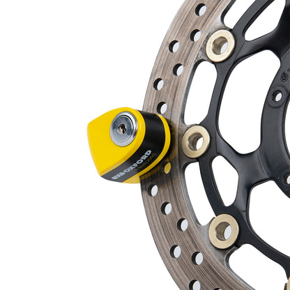 Oxford Micro XA5 Alarm Disc Lock Yellow/Black