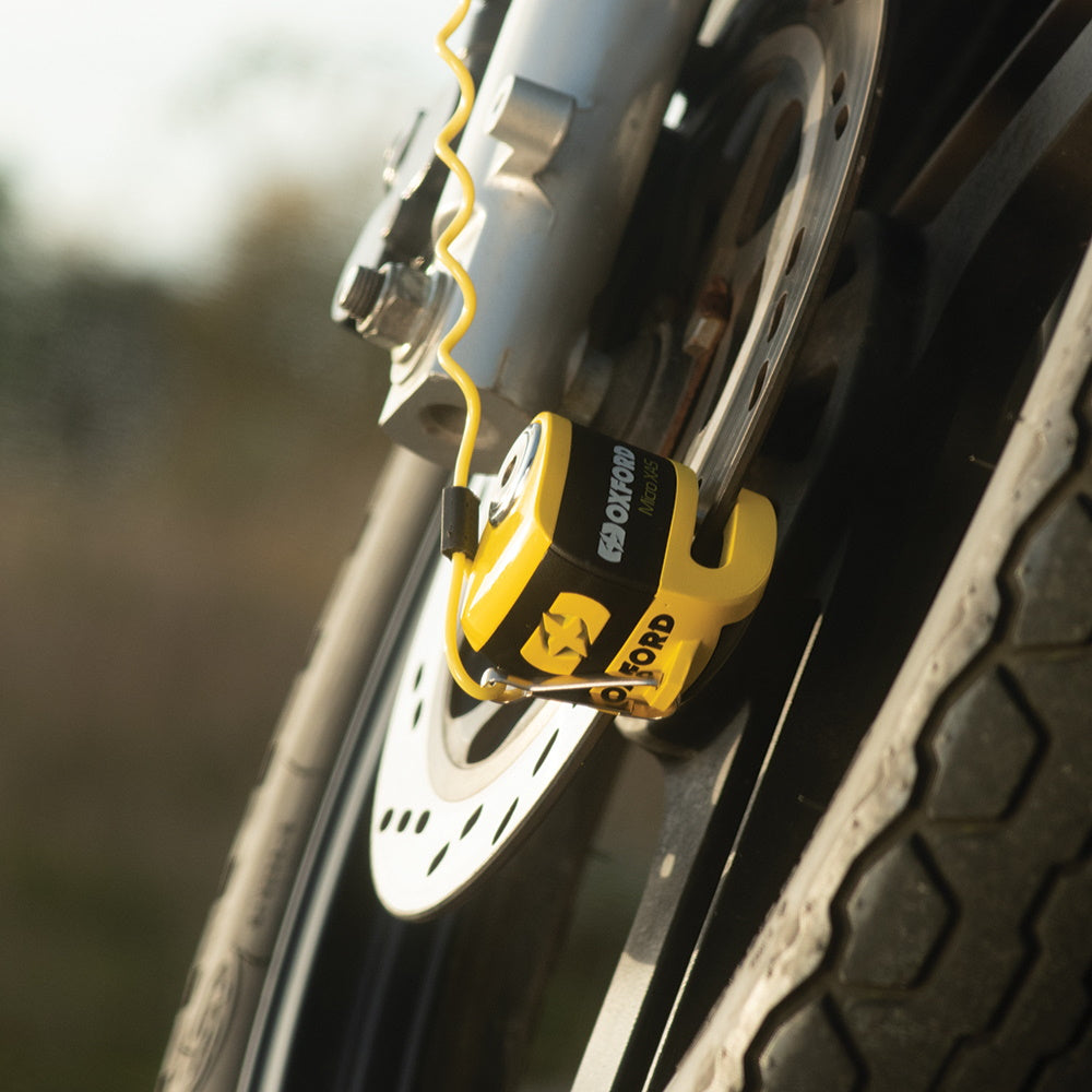 Oxford Micro XA5 Alarm Disc Lock Yellow/Black