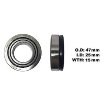 Steering Head Stock Taper Race Bearing (Single) Size 25x47x15mm
