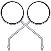 Universal Mirror Set Chrome Round 10mm (Standard Thread) Pair