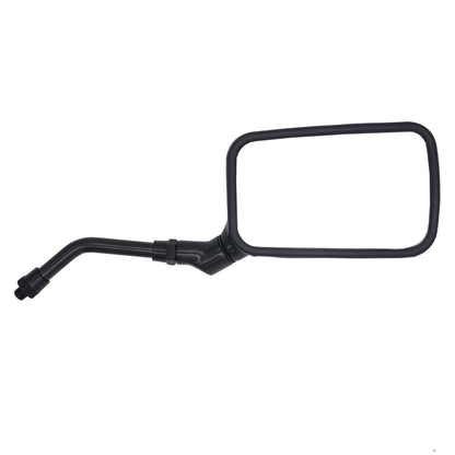 Universal Mirror Set Black Rectangle 10mm (RHS Reverse Thread) Pair