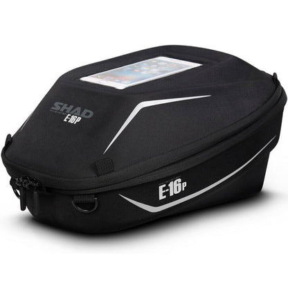 SHAD X0SE16P Pin System Tanklock Expandable Tank Bag Black 11-15L
