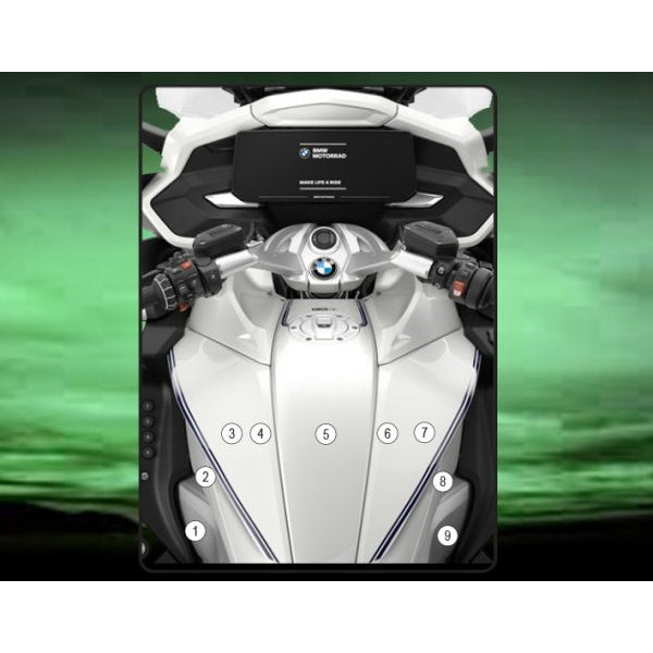 BMW K 1600 GTL 22-23 Eazi-Grip Tank Paint Protection Kit Gloss