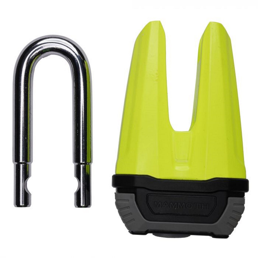 Mammoth Security Renegade Disc Lock 13mm Fluoro Yellow