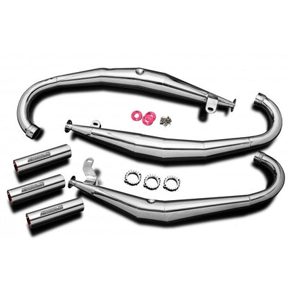 Suzuki GT750 74-77 Delkevic Chrome Exhaust L M A B Models