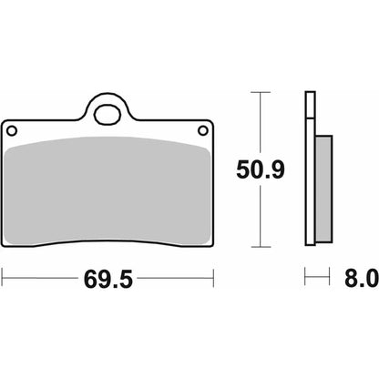 SBS 566H.HF Brake Pads Organic