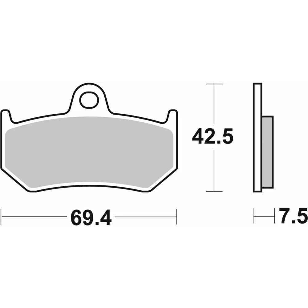 SBS 763HF Brake Pads Organic