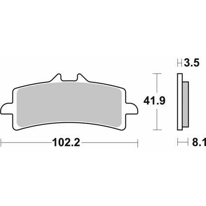SBS 841HS Brake Pads Sinter