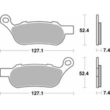 SBS 854H.LS Brake Pads Sinter
