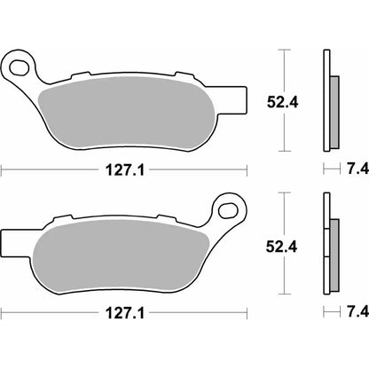 SBS 854H.LS Brake Pads Sinter