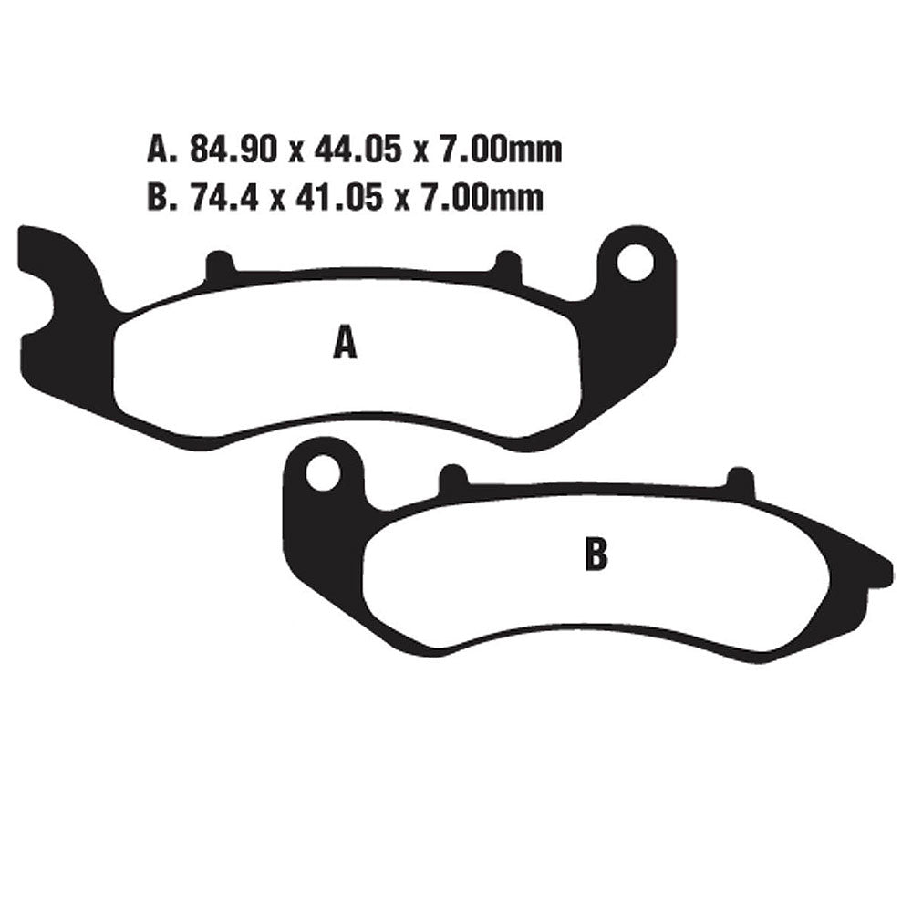 Keeway Superlight 125 Euro 4 17-19 FA707 EBC Front Disc Brake Pads