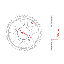 RK Rear Steel Sprocket 520 Pitch 49 Teeth JTR1334.49