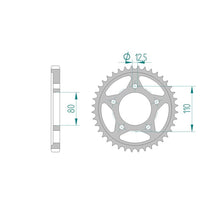 RK Rear Steel Sprocket 520 Pitch 49 Teeth JTR1334.49