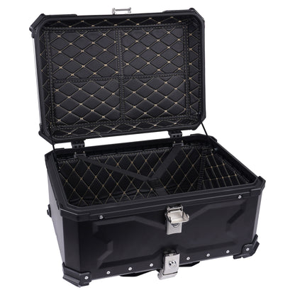 Bike It Aluminium Top Box 65 Litre Black
