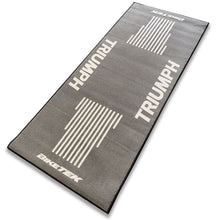 Triumph Logo Bike-it Motorcycle Garage Workshop Mat Grey 190x80cm