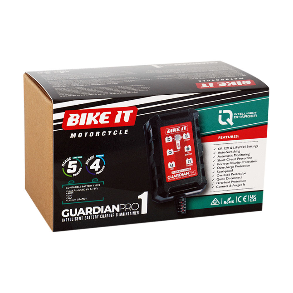Bike-It Guardian Pro 1 Battery Charger 6/12V