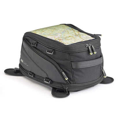 Givi EA130B Motorcycle Expandable Magnetic Tank Bag Black 26L Motorbike Luggage