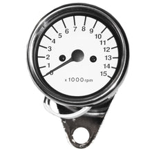Tacho 60mm 1:7 White Face With Luminous Speedo