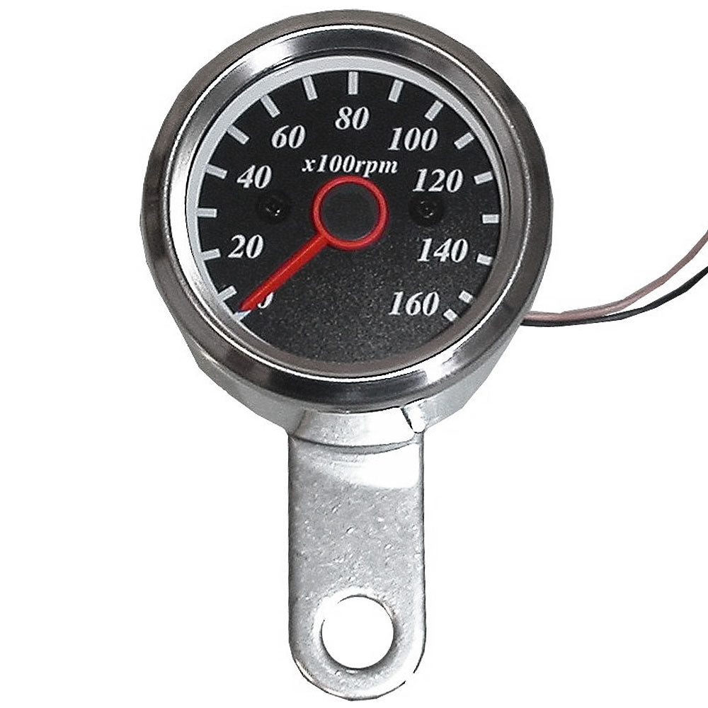 Tacho 48mm 1:5 Black Face With Stainless Body