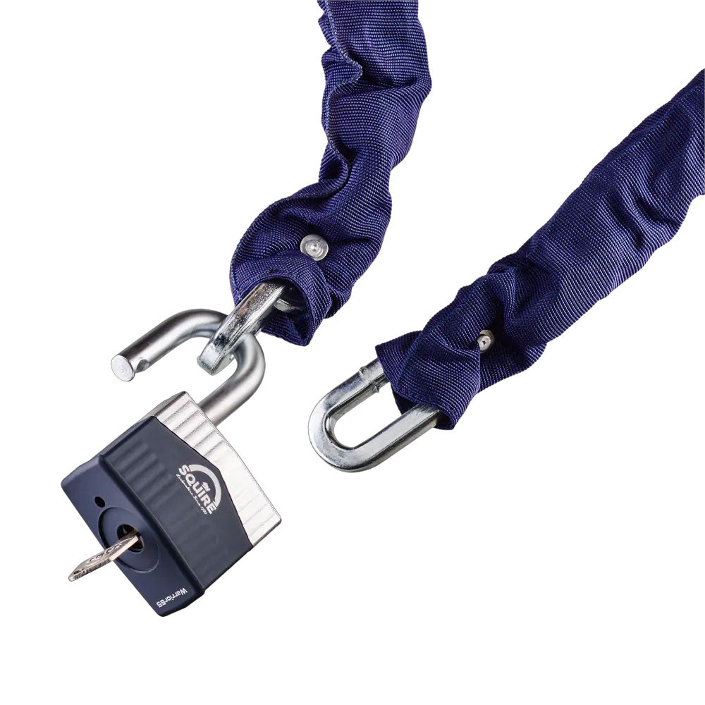 Squire Warrior Max 10mm Chain & 65mm Padlock