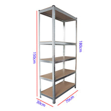 Boltless Shelving Rack 5 Layers 70x30x150 150kg Capacity