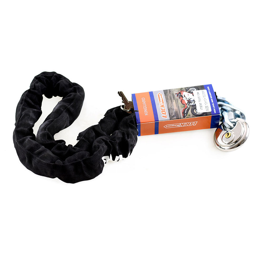 Kinguard Heavy Duty Chain and Disc Padlock 1.5m x 10mm