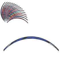Print R6 Wheel Logo Stripe Reflective Blue