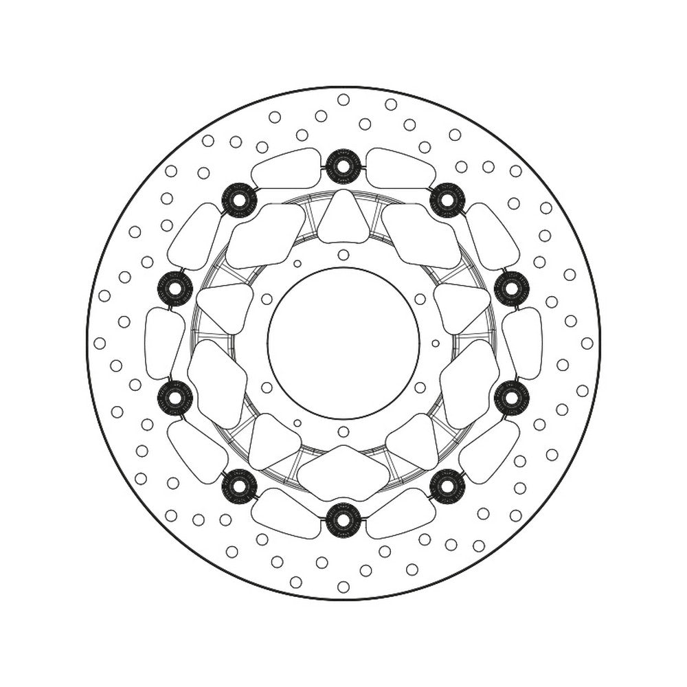 78B40876 Brembo Floating Front Brake Disc