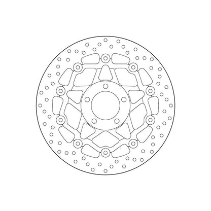 78B408A0 Brembo Floating Front Brake Disc