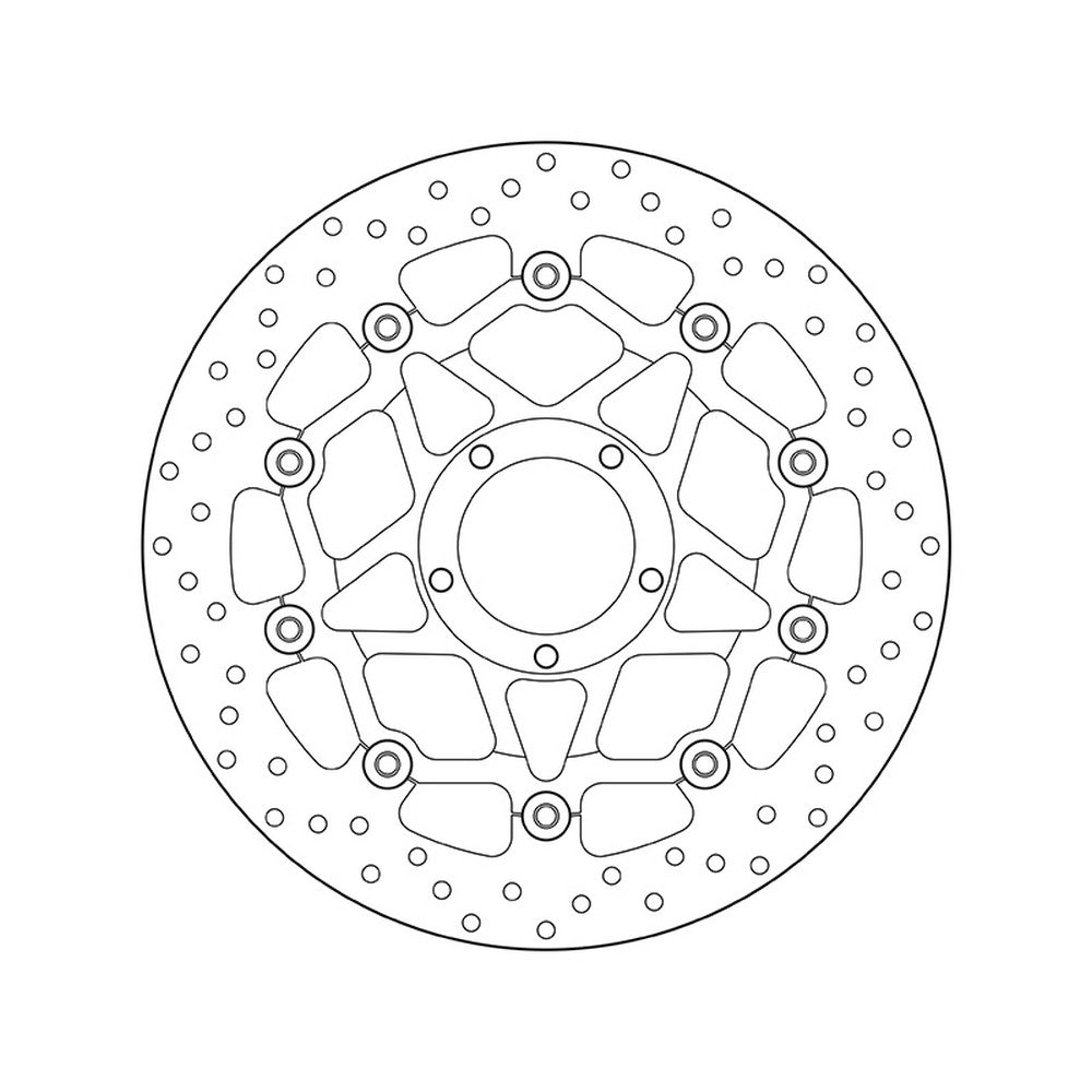 78B408A4 Brembo Floating Front Brake Disc