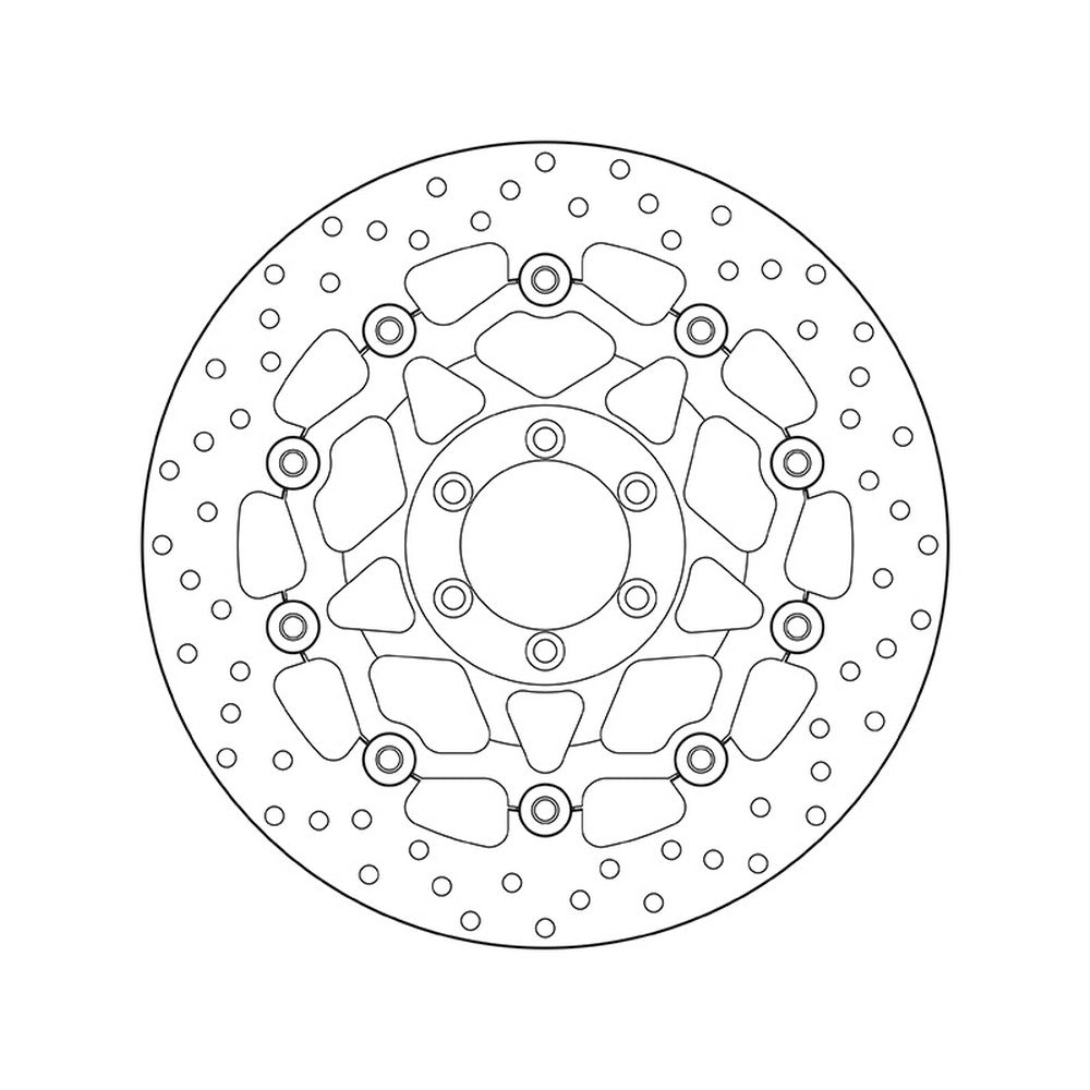 78B408A7 Brembo Floating Front Brake Disc